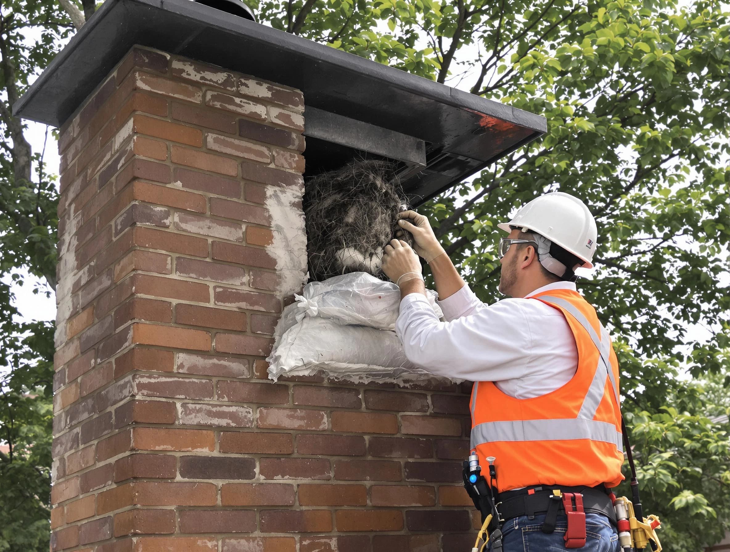 Humane removal of debris and animals by West Point Chimney Sweep in West Point, VA