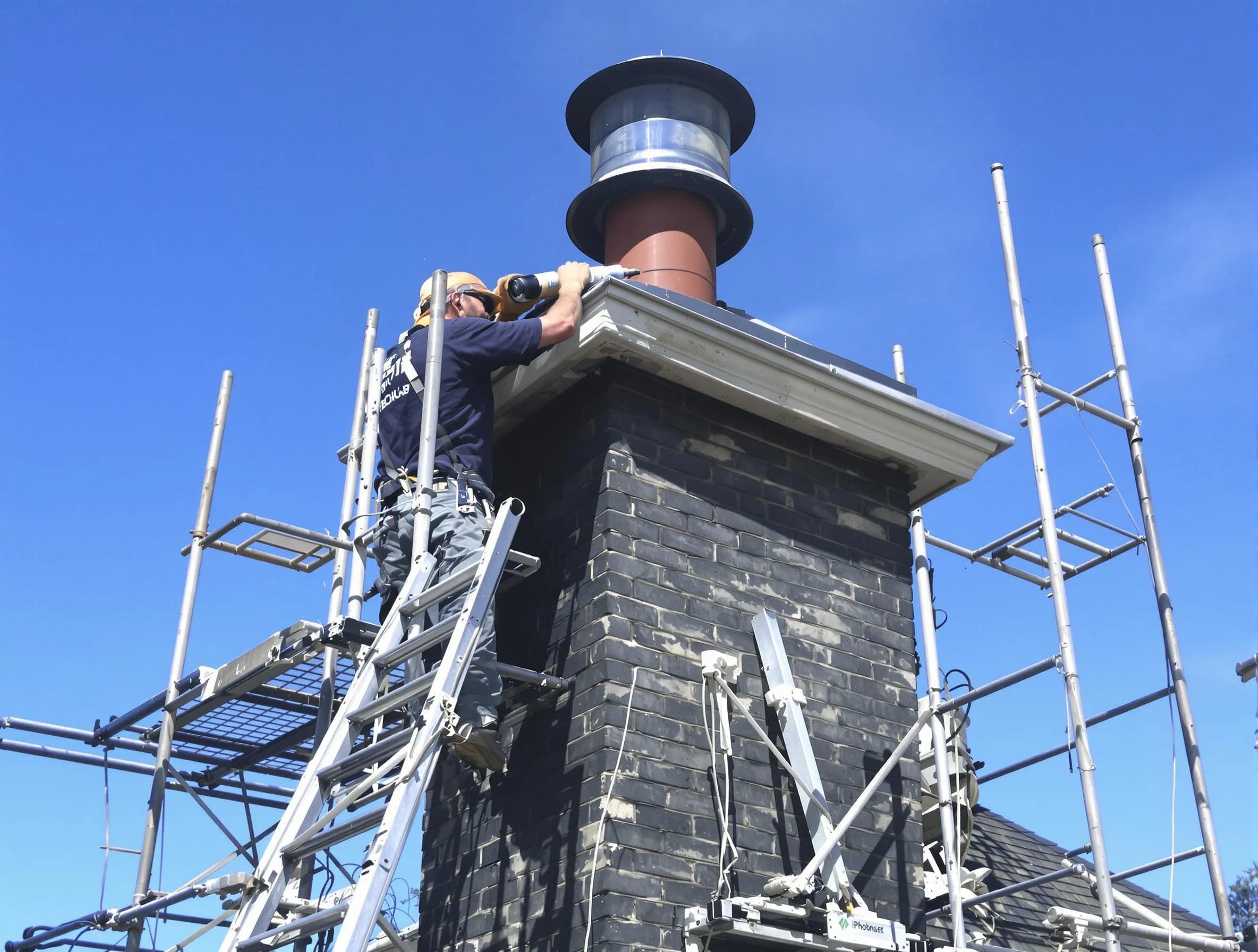 Sturdy chimney crown finished by West Point Chimney Sweep in West Point, VA