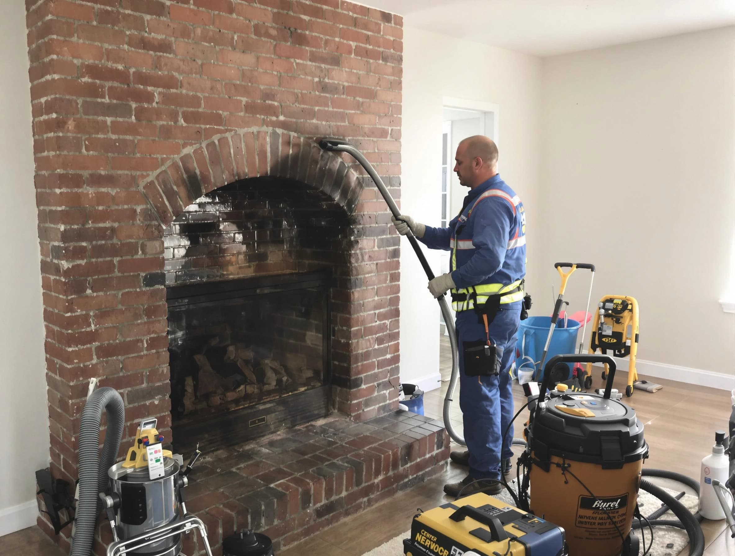 West Point Chimney Sweep expert performing detailed chimney sweep in West Point, VA