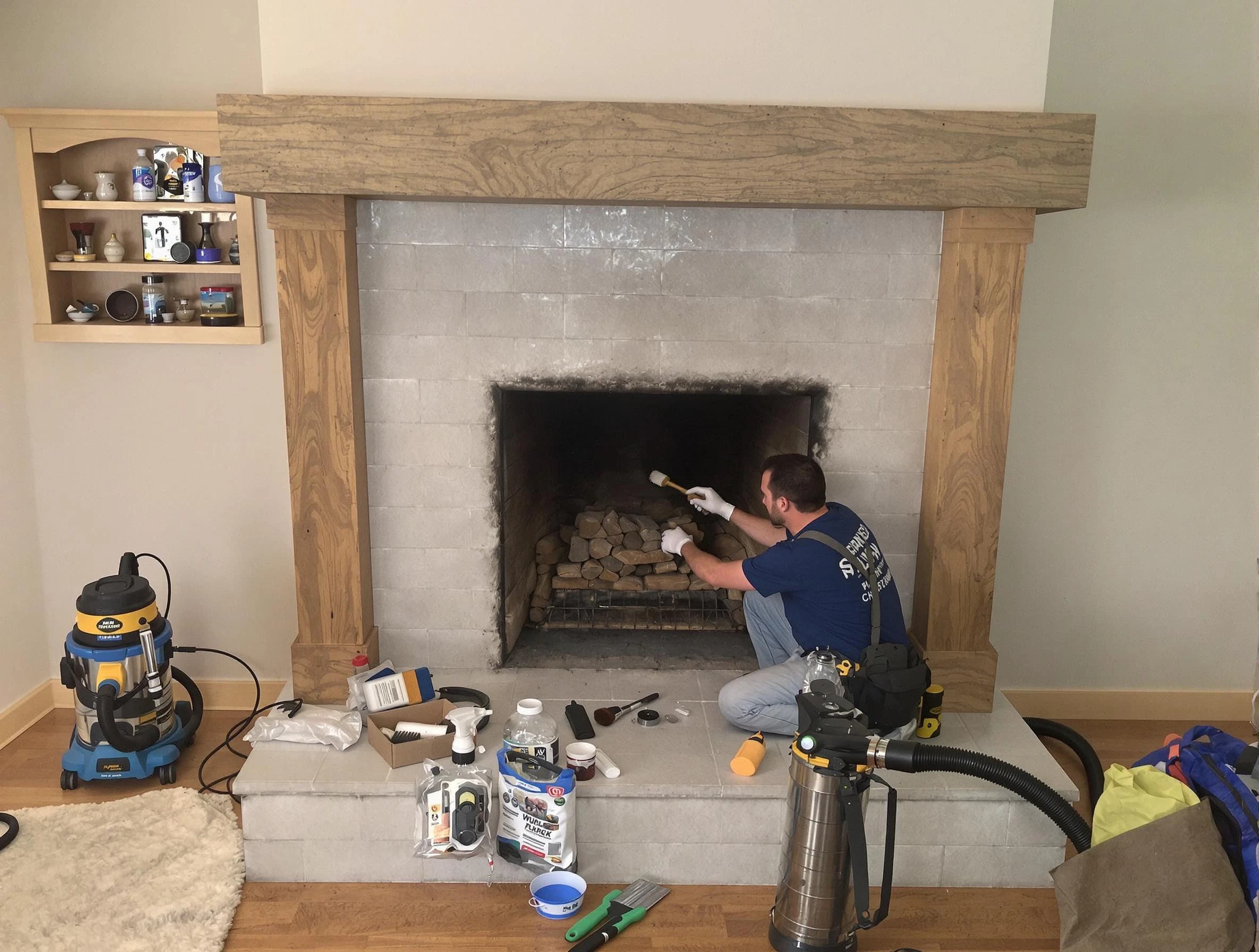 Detailed creosote removal process by West Point Chimney Sweep in West Point, VA