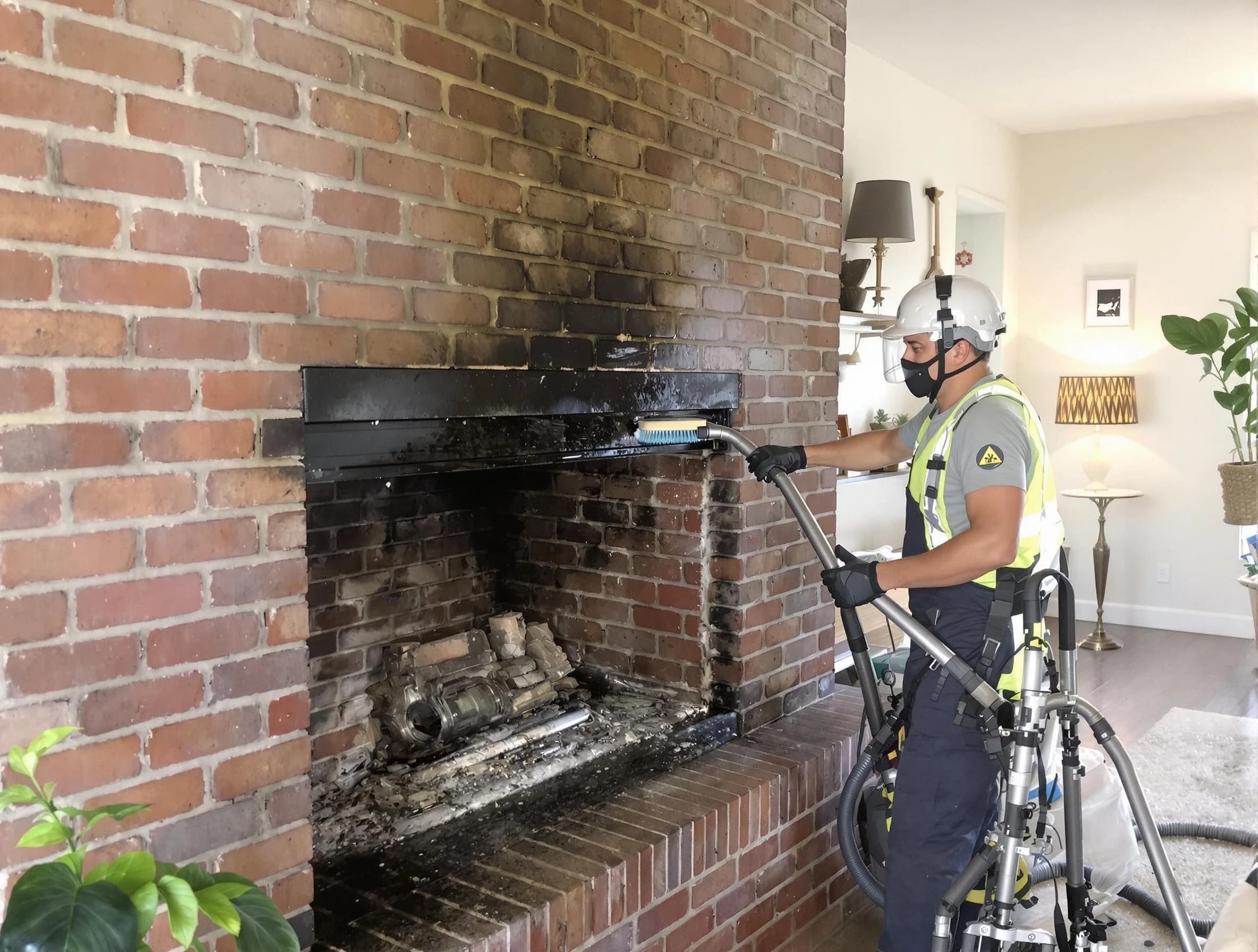West Point Chimney Sweep providing fireplace cleaning services in West Point, VA