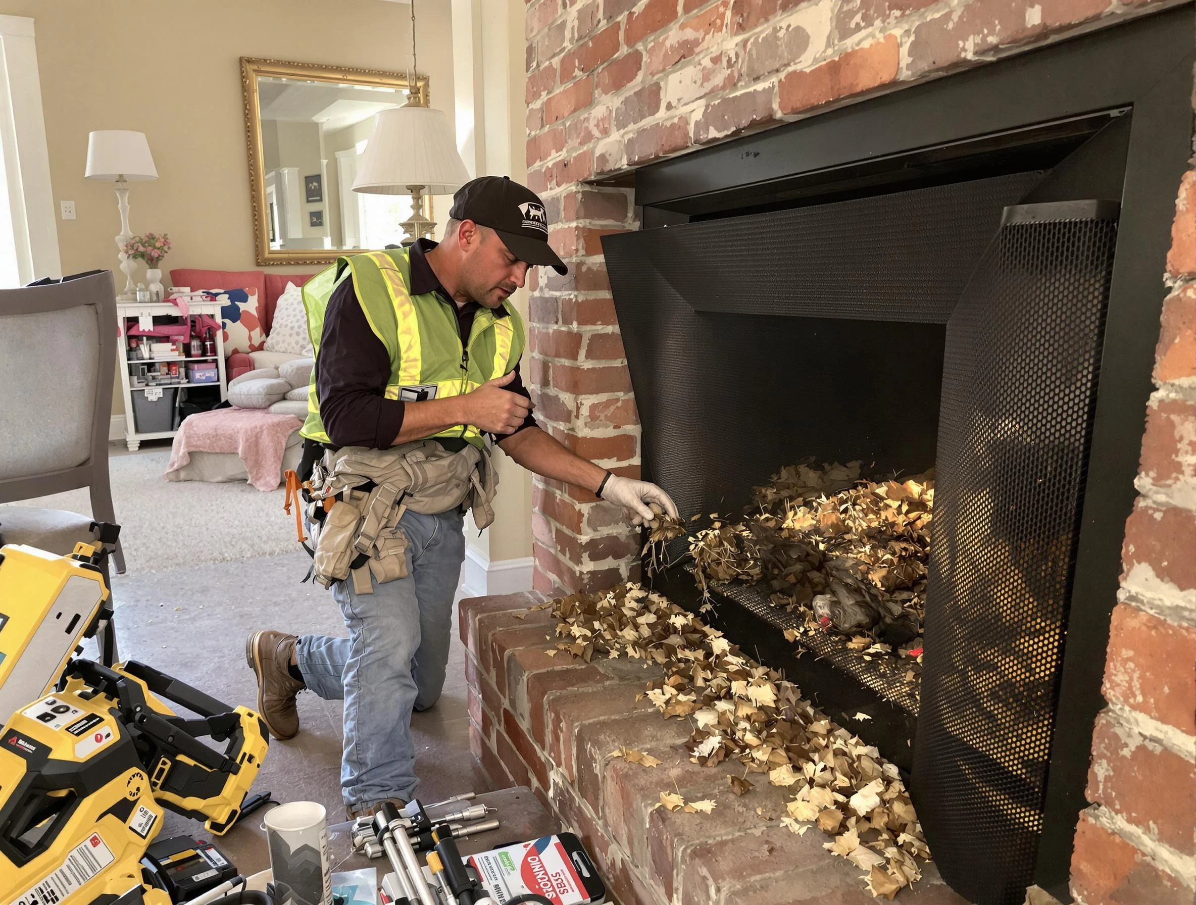 Safe screening installation by West Point Chimney Sweep in West Point, VA