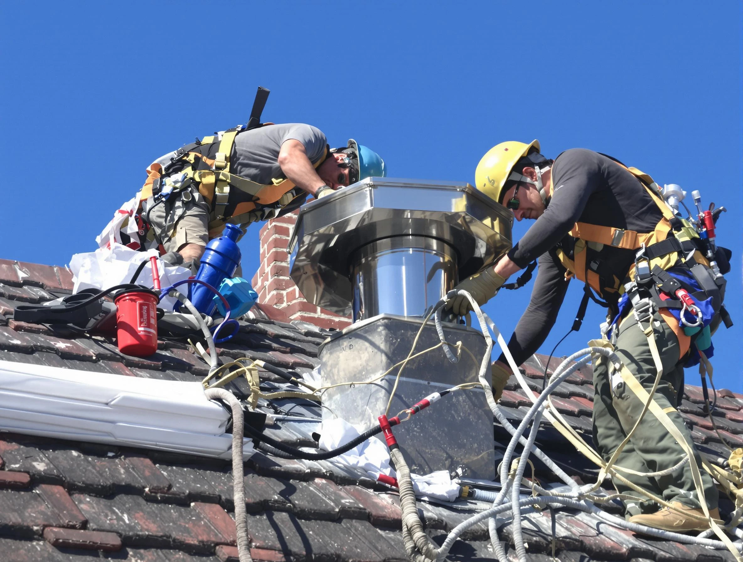 Protective chimney cap installed by West Point Chimney Sweep in West Point, VA