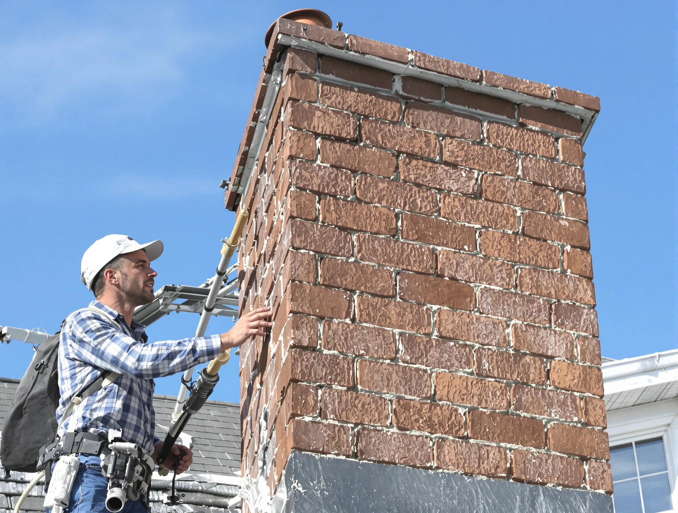 Brickwork for a chimney rebuild by West Point Chimney Sweep in West Point, VA