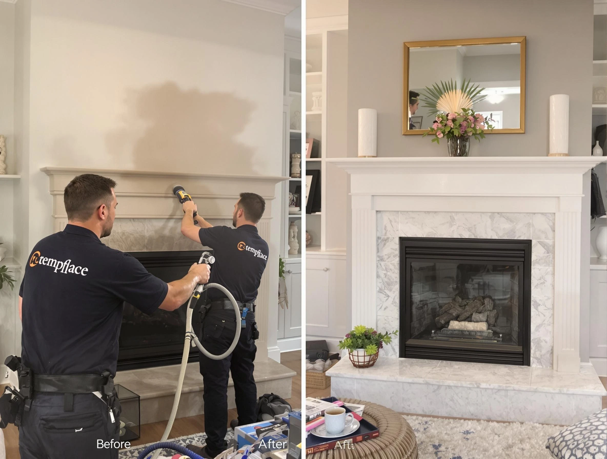 Professional soot removal by West Point Chimney Sweep team in West Point, VA